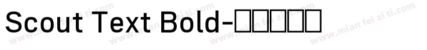 Scout Text Bold字体转换